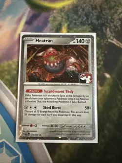 Play! Pokemon Prize Pack 6 Twilight Masquerade Cosmo Holo 123/167 Heatran - Image 1