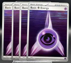 4x Psychic Energy 021 Holo Black Bolt White Flare Pokemon TCG Playset NM - Image 1