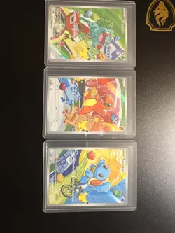Pokemon TCG First Partner Illustration Collection Series 1 Kanto GEN 1 Starters - Image 1