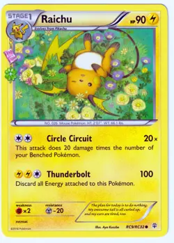 Raichu Common Generations: Radiant Collection RC9/RC32 LP Pokemon TCG - Image 1