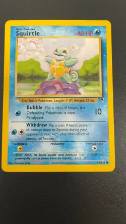 Squirtle 95/110 Common Legendary Collection Pokemon Near Mint - Image 1