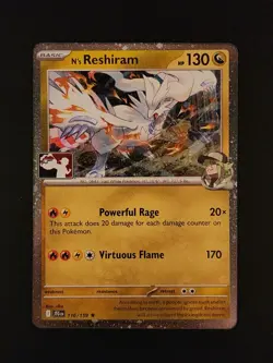 N's Reshiram Cosmos-Holo - NM - Pokemon Prize Pack Series 7 Stamped - Image 1