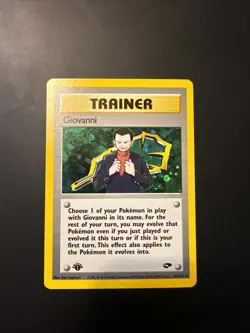 Pokemon TCG Gym Challenge 1st Edition - Giovanni #18 Holo Rare M/NM - Image 1