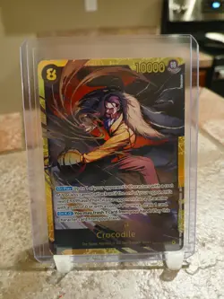 One Piece TCG Crocodile SEC OP14-120 The Azure Sea’s Seven Secret Rare English - Image 1