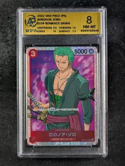 2022 One Piece RORONOA ZORO #OP01-025 Romance Dawn Super Rare Japanese RPA 8 - Image 1