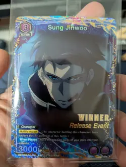 Sung Jinwoo Winner Release Event Union Arena Solo Leveling Card - Image 1
