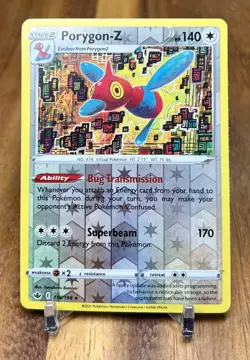 Porygon-Z 118/198 Chilling Reign Reverse Holo Rare Pokemon Card NM - Image 1