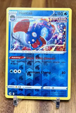 Huntail 066/264 Fusion Strike Reverse Holo Rare Pokemon Card NM - Image 1