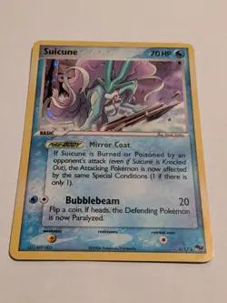 Suicune SWIRL!! 4/17 Pop Series 2 Pokemon Card TCG Promo Holo Exclusive - HP (#2 - Image 2