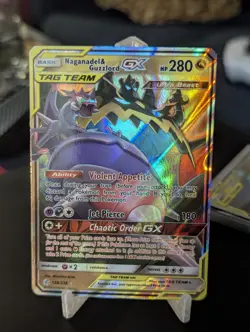 Naganadel & Guzzlord GX Cosmic Eclipse 2019 Secret Pokemon Card TCG - Image 1