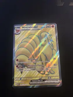 Pokemon Ninetales EX TCG Scarlet Violet-151 Holo Ultra Rare Card 186/165 - Image 1
