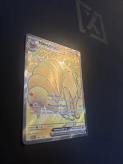 Pokemon Ninetales EX TCG Scarlet Violet-151 Holo Ultra Rare Card 186/165 - Image 3