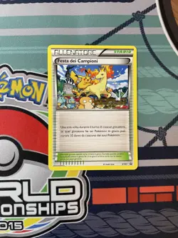 Italian Pokemon Champions Festival XY91 Promo Card Pokemon Worlds 2015 - Image 1