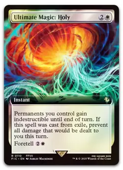 Ultimate Magic: Holy (Extended Art) #110 (Foil) (NM) Final Fantasy FIC Magic MTG - Image 1