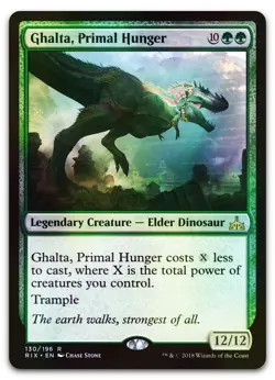 Ghalta, Primal Hunger #130 (Foil) (NM) Rivals of Ixalan RIX Magic MTG - Image 1