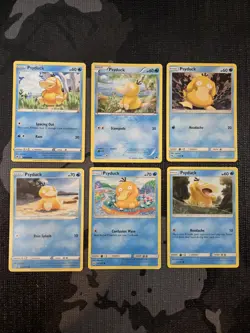 6 x Psyduck Pokemon Card Lot - Image 1