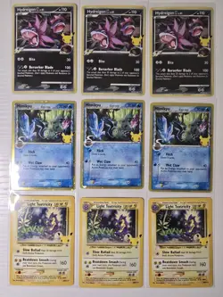 (9)Pokemon Celebrations Promo Set SWSH 136/137/138 Mimikyu Hydreigon, Toxtricity - Image 1
