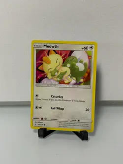 Pokemon TCG 2019 Sun & Moon Unbroken Bonds Card -- Meowth 147/214 - Image 1