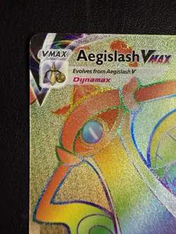 Aegislash VMAX 190/185 Rainbow Secret Rare Vivid Voltage Pokemon TCG NM/MINT - Image 4