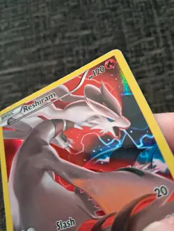 Pokemon Reshiram XY74 Black Star Promo Full Art Holo LP - Image 3