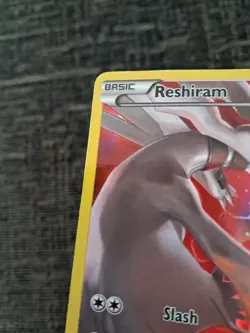 Pokemon Reshiram XY74 Black Star Promo Full Art Holo LP - Image 4