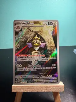 Pokemon Aegislash 210/182 Paradox Rift Illustration Rare Full Art Holo - Image 1