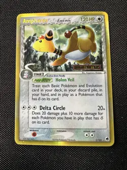 Pokemon TCG Ampharos Delta Species 1/101 Holo Stamped Ungraded Unverified - Image 1