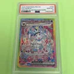 🔥2025 Pokemon Sylveon ex 156/131 SIR PSA 10 Prismatic Evolutions 🔥 - Image 1