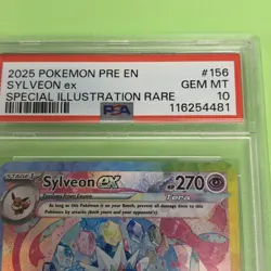 🔥2025 Pokemon Sylveon ex 156/131 SIR PSA 10 Prismatic Evolutions 🔥 - Image 2