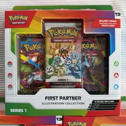 Pokemon TCG First Partner Illustration Collection Series 1 LOT OF 3 SEALED - Image 2