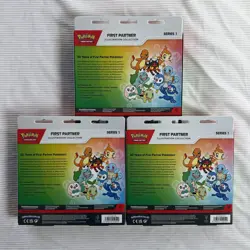 Pokemon TCG First Partner Illustration Collection Series 1 LOT OF 3 SEALED - Image 5