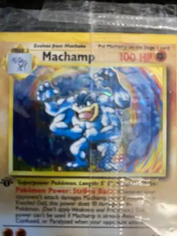 Pokemon Machamp Base Set 8/102 Holo 1st Edition Holo Rare. Still In Packaging. - Image 4