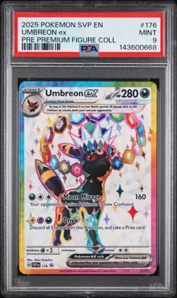 Pokemon Umbreon ex SVP176 Scarlet & Violet Promo Holo EX PSA 9 2025 - Image 1