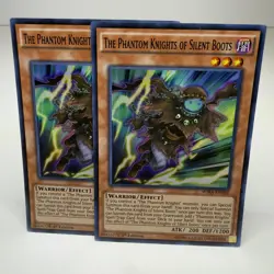 2x Yugioh The Phantom Knights of Silent Boots WIRA-EN002 Super Rare - LP-NM 💎 - Image 1