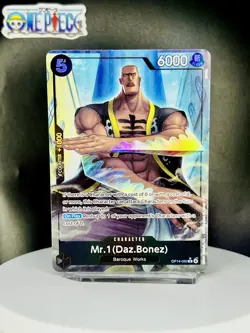 One Piece Card Game 🏴‍☠OP14-090 Mr.1(Daz.Bonez) RARE NM Alt Art Foil ENGLISH - Image 1