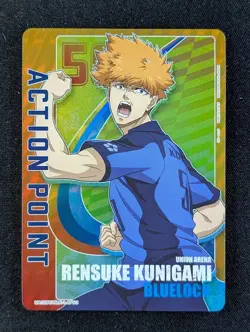 2023 Union Arena RENSUKE KUNIGAMI #BLK-1-AP03 UA12BT Blue Lock Foil SR JPN - Image 1