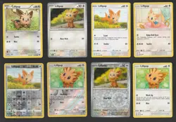 Lillipup Pokemon Card Collection Set of 8 English Cards Cute Vintage XY SM SV - Image 1