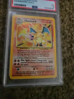 1999 Pokemon Charizard-Holo Game #4 PSA 5 EX Charizard-Holo Pokemon Card - Image 4