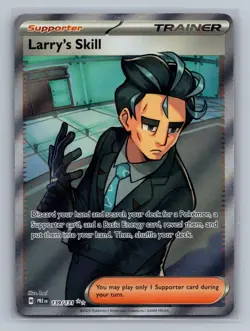 Larry's Skill 139/131 Ultra Rare Prismatic Evolutions Pokemon Near Mint - Image 1