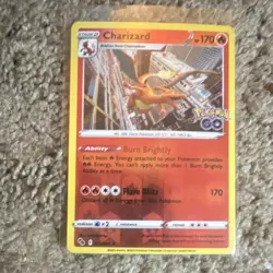 Pokemon Charizard Pokemon GO 010/078 HP 170 Stage 2 Burn Brightly Flare Blitz - Image 1