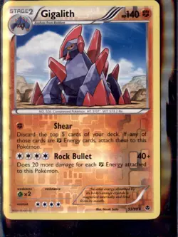 Pokemon Emerging Powers 53/98 Gigalith Rare Reverse Holo - Image 1
