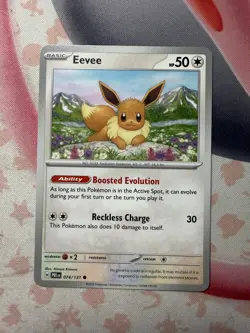 Eevee Common SV: Prismatic Evolutions 074/131 NM English Pokemon Card - Image 1