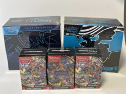 NEW Pokemon Elite Trainer Boxes Phantasmal Flames Black Bolt + 3 Booster Bundles - Image 1
