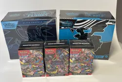NEW Pokemon Elite Trainer Boxes Phantasmal Flames Black Bolt + 3 Booster Bundles - Image 2