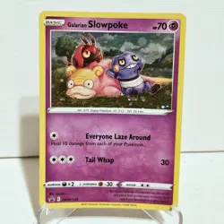 GALARIAN SLOWPOKE SWIRL COSMO HOLO PROMO SWSH126 EVOLVING SKIES POKEMON NM/M #5 - Image 3