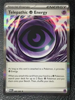 Telepathic Energy 088/088 - Holo Rare - Pokemon TCG: Perfect Order - English NM - Image 1