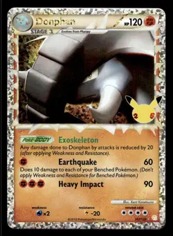 Pokemon TCG Celebrations #187/123 Donphan - Image 1