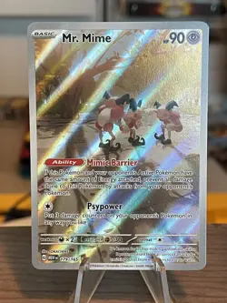 Pokemon Mr. Mime 179/165 Sv Scarlet & Violet 151 Illustration Rare NM - Image 1