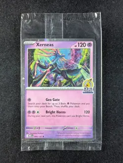 2025 Pokemon XERNEAS #064/132 Mega Evolution Asia Promo Cosmos Holo Rare English - Image 1