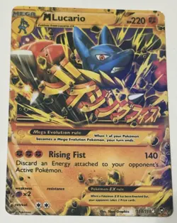 Pokemon M Lucario-EX 113/111 XY Furious Fists Secret Rare Full Art Holo MP - Image 1